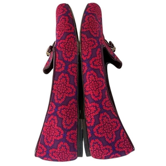 Tory Burch Red & Purple Loafers MI Brazil EUC 9.5 - Picture 4 of 9